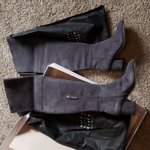 NIB WHBM suede gray over the knee boot sz 10 Zahra